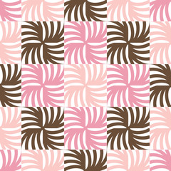 Bright seamless pattern with geometric elements.