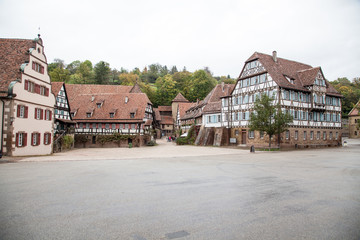 MAULBRONN-0CTOBER 10,2014:Maulbronn Abbey, Germany, medieval Unesco World Heritage monument at October 10,2014
