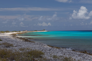 sea beach coast tropical Bonaire island Caribbean sea