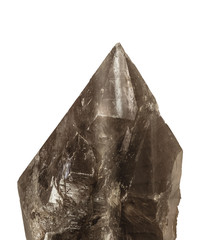 the smoky quartz, on white