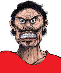 Anger man illustration
