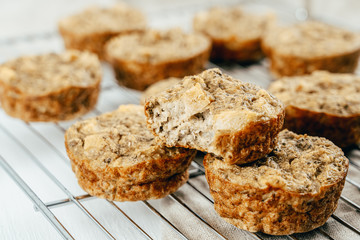 Pear, Cinnamon And Walnut Mini Breakfast Bites