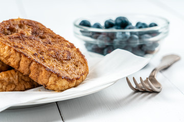 Apple French Toast With Blueberries