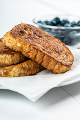 Apple French Toast With Blueberries