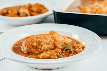Chicken Balti With Peppers, Cauliflower, Butternut Squash And Tomato Sauce