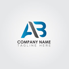 Creative AB letter Type Logo Design. New AB Logo vector Template. Creative ab logo. letter ab logo.