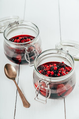 Strawberries, Blueberries, Cranberries, Raspberries And Blackberries Compote