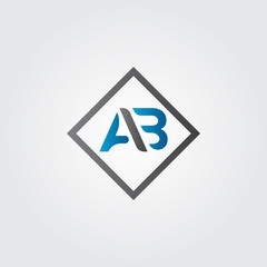 Initial letter AB Logo. New AB Logo vector Template. Creative ab logo. ab logo template.
