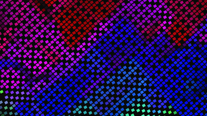 Geometric design. Halftone geometric design with a set of colorful abstract rhombuses. Multicolor, rainbow vector layout with lines, rectangles. Decorative design in an abstract style with rectangles.