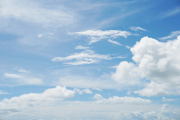 Blue sky with cloud in a day. 