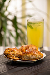 Pastry and lemonade