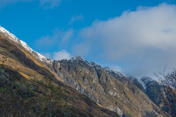 Fototapeta na wymiar aonach eagach pinncles in glencoe, highlands, lochaber, scotland, uk.
