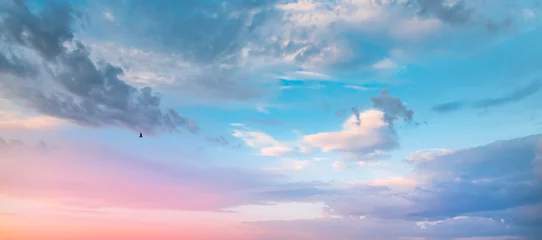 Fotobehang Beautiful sunset sky. Nature sky backgrounds.  © Inga Av