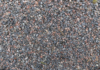 texture of small granite stones