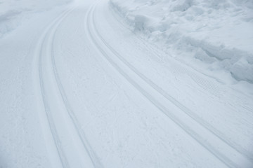background cross-country ski trail