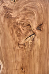 Live edge elm slab with a beautiful wood texture - 300949260