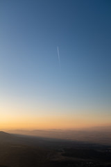 sunset in the sky