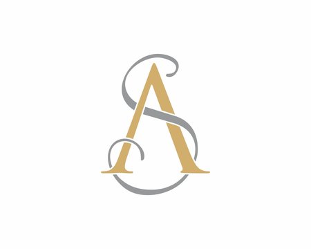 AS SA Letter Logo Icon 003