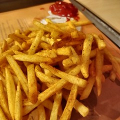 french fries in box