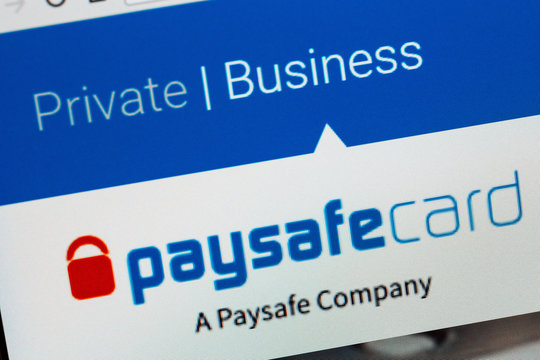 Paris, France - January 03, 2017 : paysafe homepage on the computer screen. PayPal is an online payments system