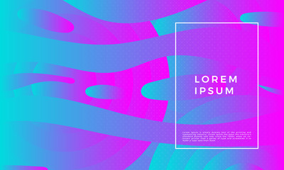 Colorful geometric vector illustration. Liquid, flow, fluid background. Modern abstract cover. Fluid shapes for banner. Poster design. Cool gradient shapes for web designs.