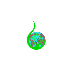 Earth Day, an eco-friendly concept. Vector illustrations, logos for buttons, websites, mobile apps and other design needs. Vector education, cartoon, creative, art, lifestyle, rounded, global warming,
