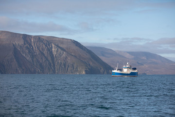 Boat near Husavik, North Iceland.