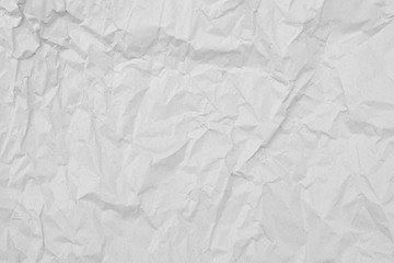 Naklejka premium White crumpled paper texture sheet of paper