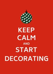 Keep Calm and start decorating.