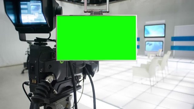 Virtual Set News Studio Background