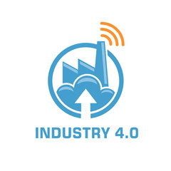 industry 4.0 manufacturing revolution concept vector illustration