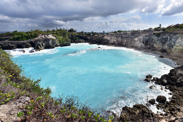 Blue Lagoon of Nusa Ceningan, Nusa Lembongan, Bali, Indonesia