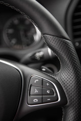 Closeup photo of car interiors