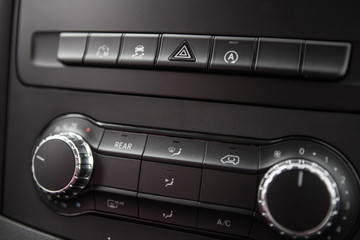 Fototapeta premium Closeup photo of car interiors