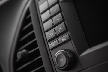 Closeup photo of car interiors