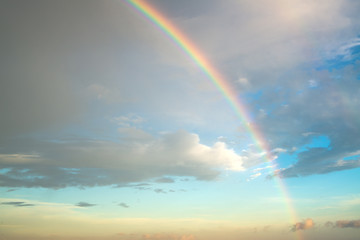 rainbow over the sea