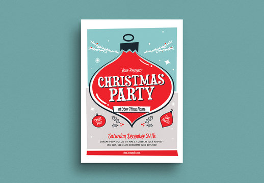 Christmas Party Event Flyer Layout
