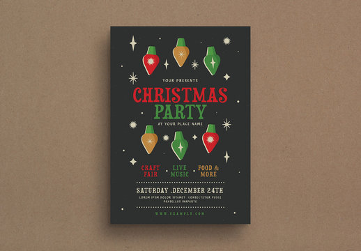 Christmas Party Flyer Layout
