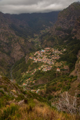 view from eira serrado viewpoint in madeira island