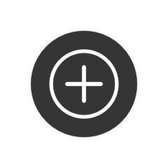 Add icon. Plus sign. Plus icon simple add sign vector cross