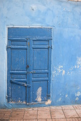 old blue door