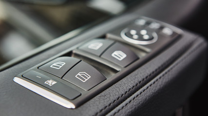 Obraz premium Luxury car interior details.