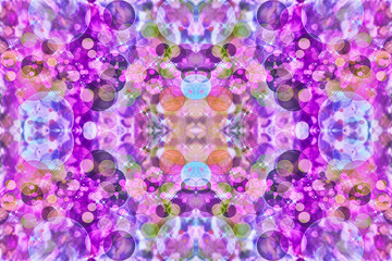 Purple kaleidoscope multicolored abstract background.