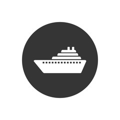 Obraz premium Ship icon vector. Cruise ship symbol icon
