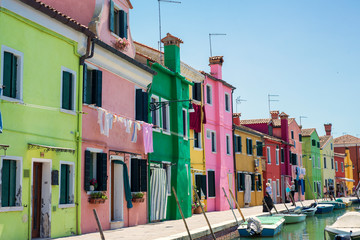 Fototapeta na wymiar street view of Burano - Venice