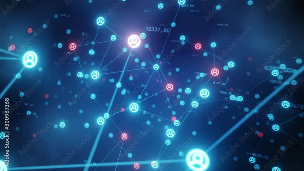 Poster the blacklist concept of connecting people to the internet, converting nodes. flight of the camera i