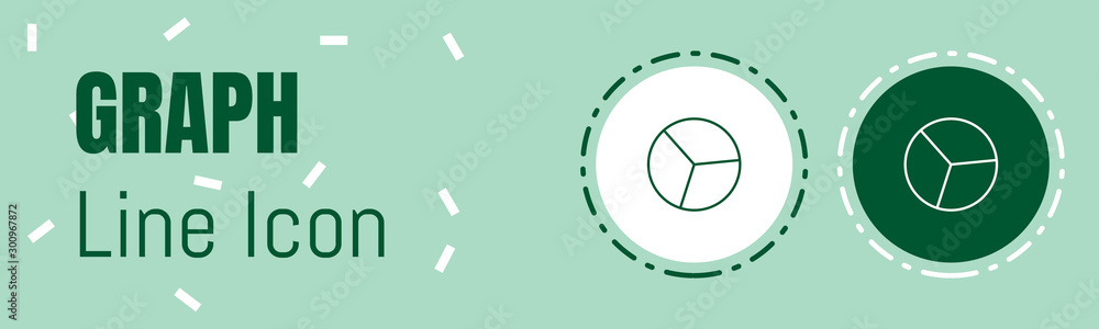 Aufkleber graph line icon. useful graphic elements for all kinds of designing work.