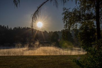 Sonnenaufgang am Auensee