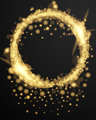 Background design with bright light