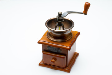 Vintage Coffee Grinder, Coffee preparation, coffee wooden box